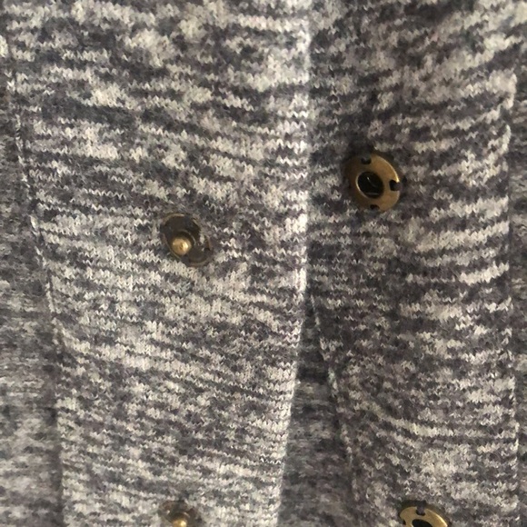 Anthropologie 💯%wool skirt marled snap closures pockets good condition - Picture 10 of 14